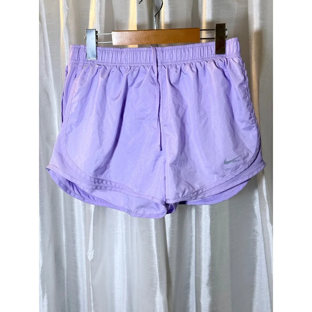Nike Running Shorts Womens Large Purple Excellent Dri-FIT Tempo Mesh Athletic